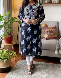 Handwork chikankari / lucknowi Kurta