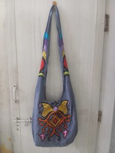 Sling Bag with Embroidery