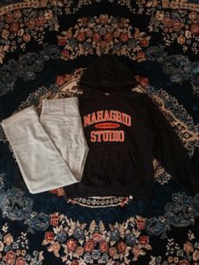 Hoodie & Jeans.. (combo) 🔥