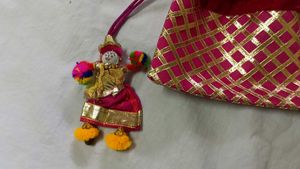 Festive Pink Pouch/ Potli