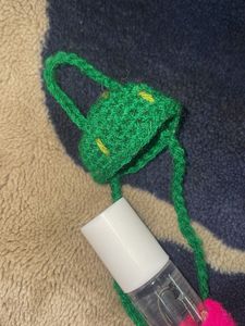 Crochet Lipstick Keychain
