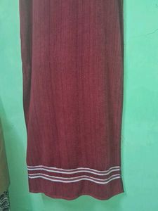 Maroon Striped Towel