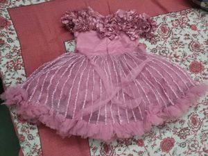 Cute Pink Flower Girl Dress