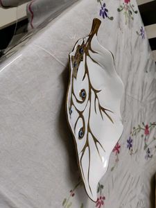 Imported Leaf Shaped Decorative Plate