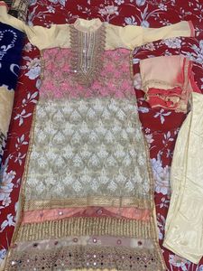 New  Long Pakistani  Dress Set📌offer In Profile