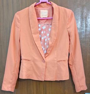 BERSHKA Coral Blazer