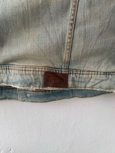 hollister  Denim Jacket with Fur Collar