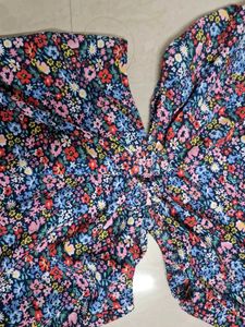 Tokyo Talkies Casual Fit Polyester MIDI Dress