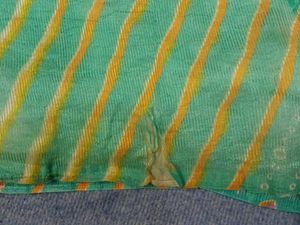 Bandhani and Leheriya combination saree