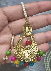 Ethnic Inspired Pearl Necklace &amp; Earring Set