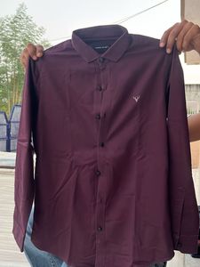 Burgundy Casual Shirt