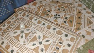 Handmade Mirror Work Art
