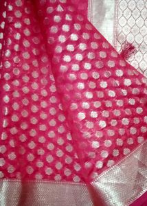 Elegant Red Banarasi Style Saree