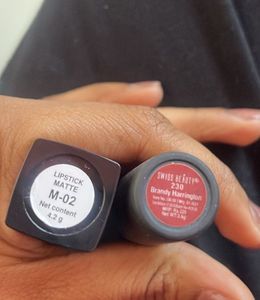 Swiss Beauty and studiowest Lipsticks