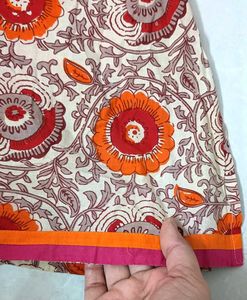 Sleeveless Printed Cotton Kurti/Tunic