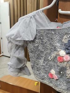 Elegant Grey Lehenga Choli