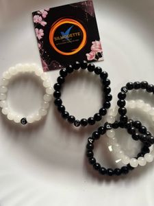 Custom Initial Beaded Bracelets