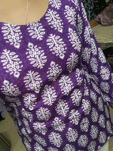 Purple Printed corset Kurta