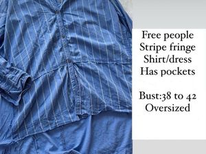Free People Oversized Shirt Dress