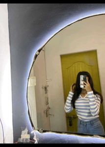 Striped long sleeve top