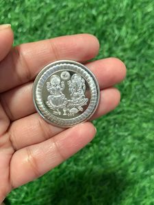 Swastik Coin With Ganeshji &amp; Laxmiji