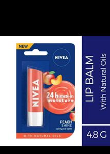 🍑 Nivea Peach Shine Lip Balm
