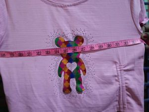 Cute Bear Applique Top