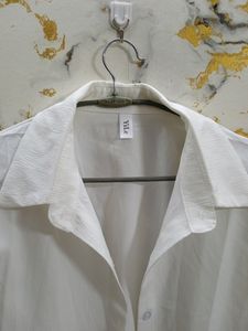 White Crushed Shirt