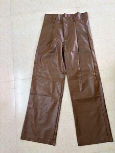 Brown fall  Leather Pants ( brand new) 🤎