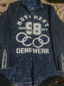 Distressed Denim Shirt
