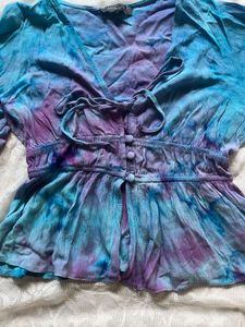 Tie Dye Blouse Top