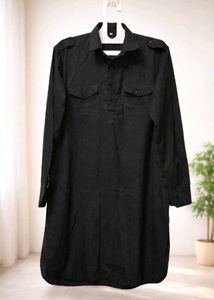 Classic Black Button-Down Shirt