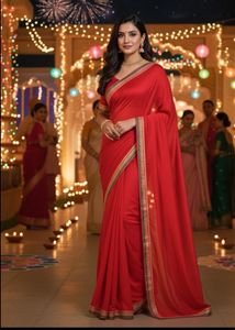 Elegant Red Saree
