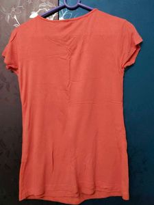 Orange Casual T-shirt