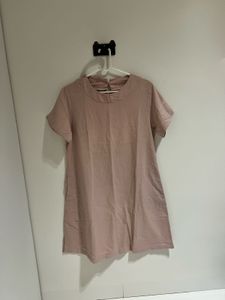 Casual Pink T-Shirt Dress