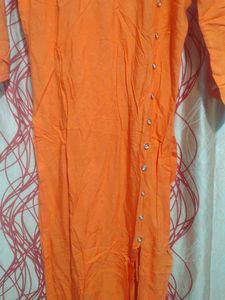 beautiful orange kurta
