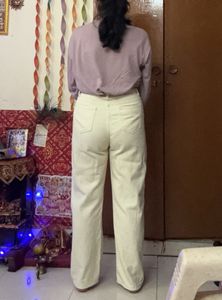 Urbanic High Waisted Beige Jeans