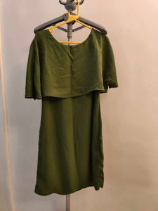 Olive Green Mini Dress