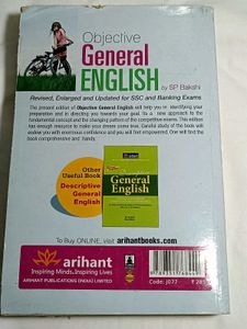 Objective General English by SP Bakshi, Arihant