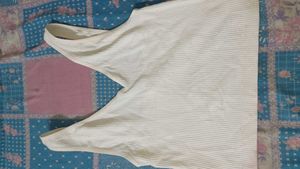 Ribbed White Tank Top