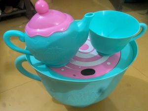 large Shopkins Shoppies Tea Party Set with dolls