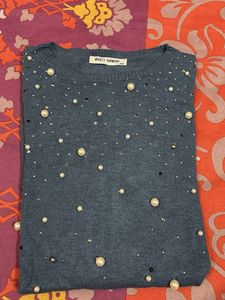 Pearl Embellished Sweater