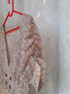 Sweet Korean Floral Dress