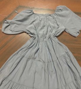 Cute Light Blue Tiered Dress