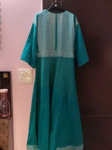 Elegant Green Flared Gown