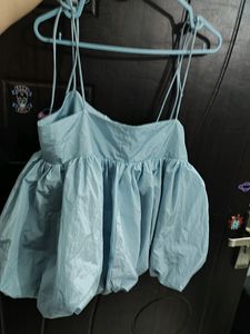 Korean Ballon Tie Top
