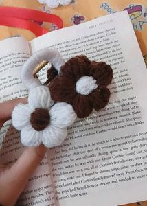 Crochet Flower Hair Clip