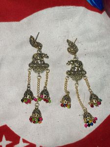 Elephant Jhumka Earrings