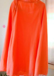 Vibrant Orange Long Skirt