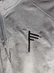 Gray Pullover Sweatshirt Unisex